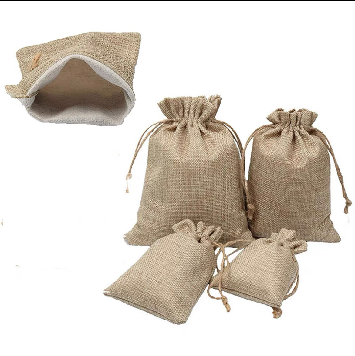 Linen bag bundle bag